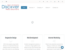 Tablet Screenshot of discoverwebsolutions.com